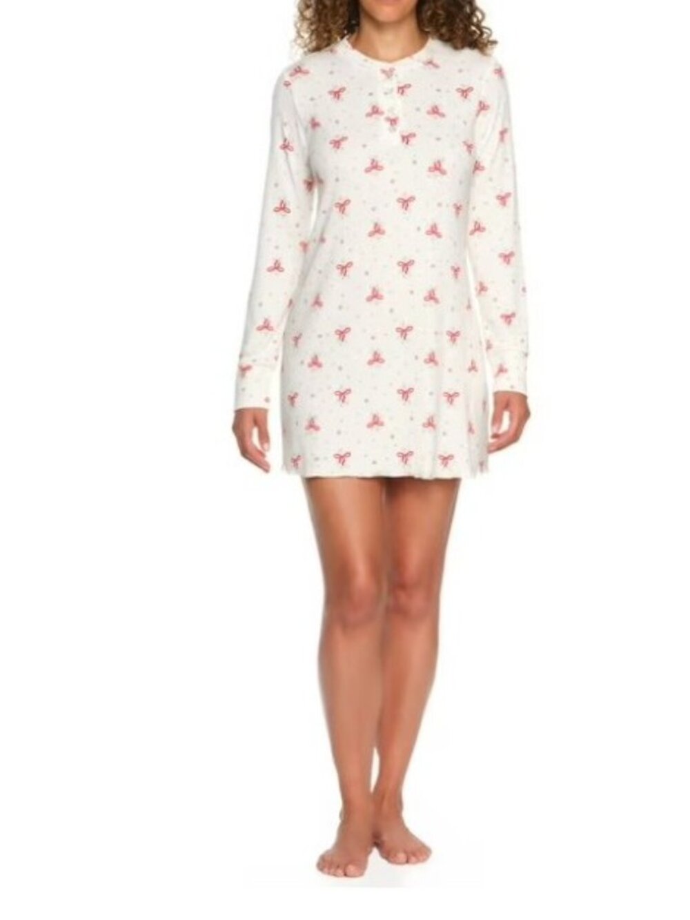 SEALED ~ LOFT Women's Henley Pointelle Sleep Dress - XXL